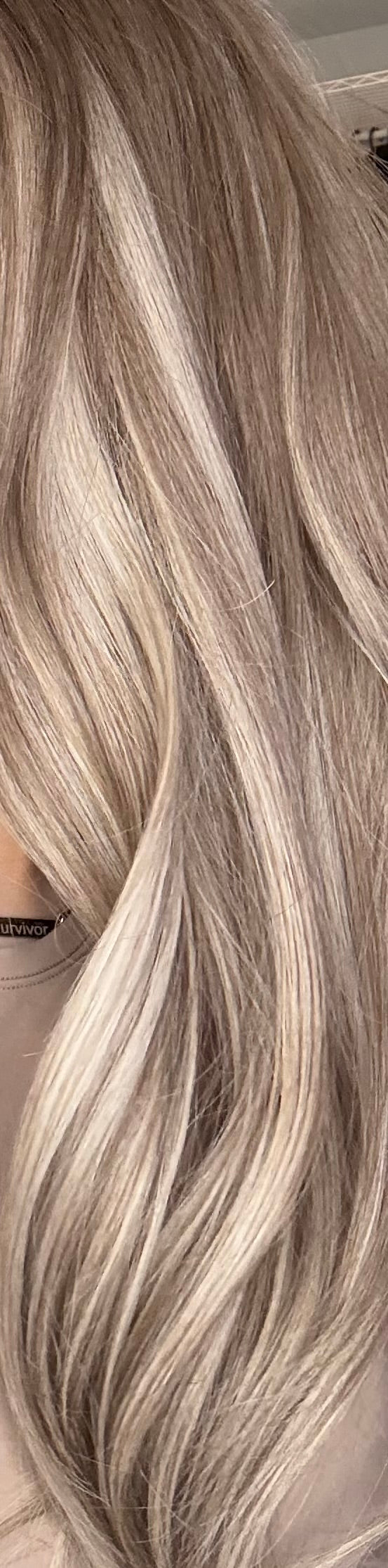 Ashely – 9x9 Silk Top Human Hair Topper | 22” | Luxury Beige Blonde Blend