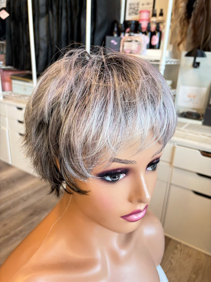 Ellen Wille Hair Power Pixie Wig | Grey & Pink-Purple | The Wig Vault