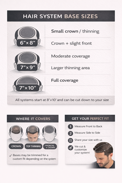 MEN’S PU (THIN SKIN) HAIR SYSTEM