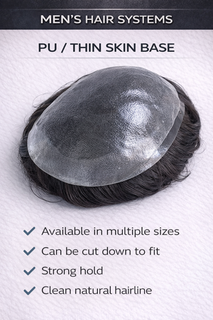 MEN’S PU (THIN SKIN) HAIR SYSTEM