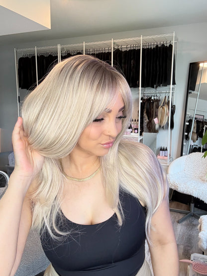 Elsa Blonde Wig with Wispy Bangs | SWLC6344-4BL24