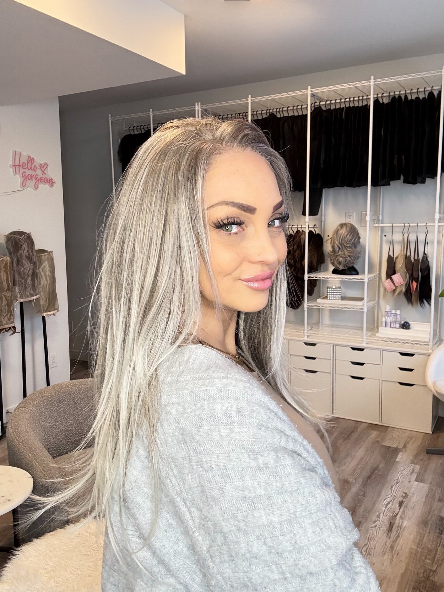 Phantom – 13x6 Lace Front Wig | 24–25” | Cool-Toned Silver Blend