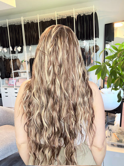 Maple Sugar | 13×3 Transparent French Lace Wig | 31” | Heat Safe Synthetic
