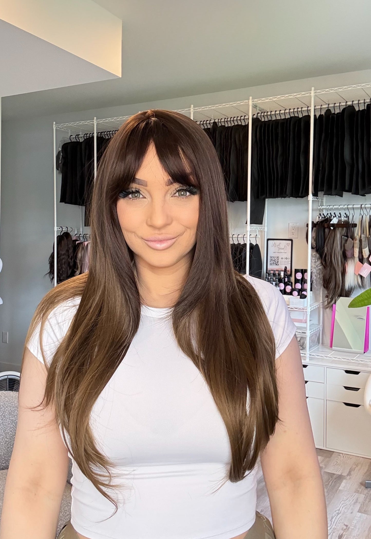 Eliana | Non-Lace Wig | Rich Chocolate Brown | Heat-Safe Synthetic