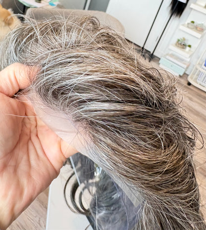 Unisex 8"x10" PU Thin Skin Hair System (cut to size needed)| Color #540 | Secure & Low Profile