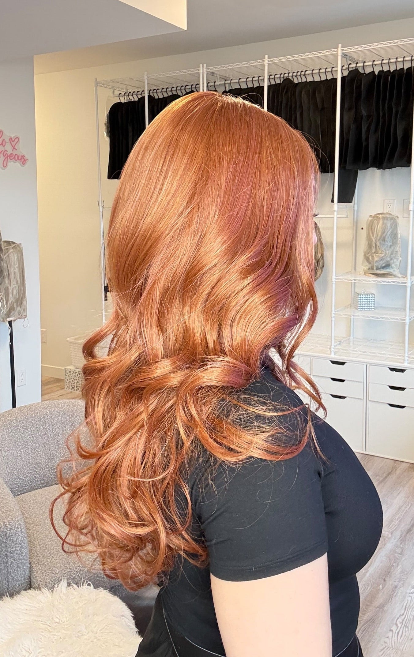 Rose - Monofilament Wig | 26-28” | Ginger Copper Blend | Wigs Canada | Alberta Synthetic Wigs