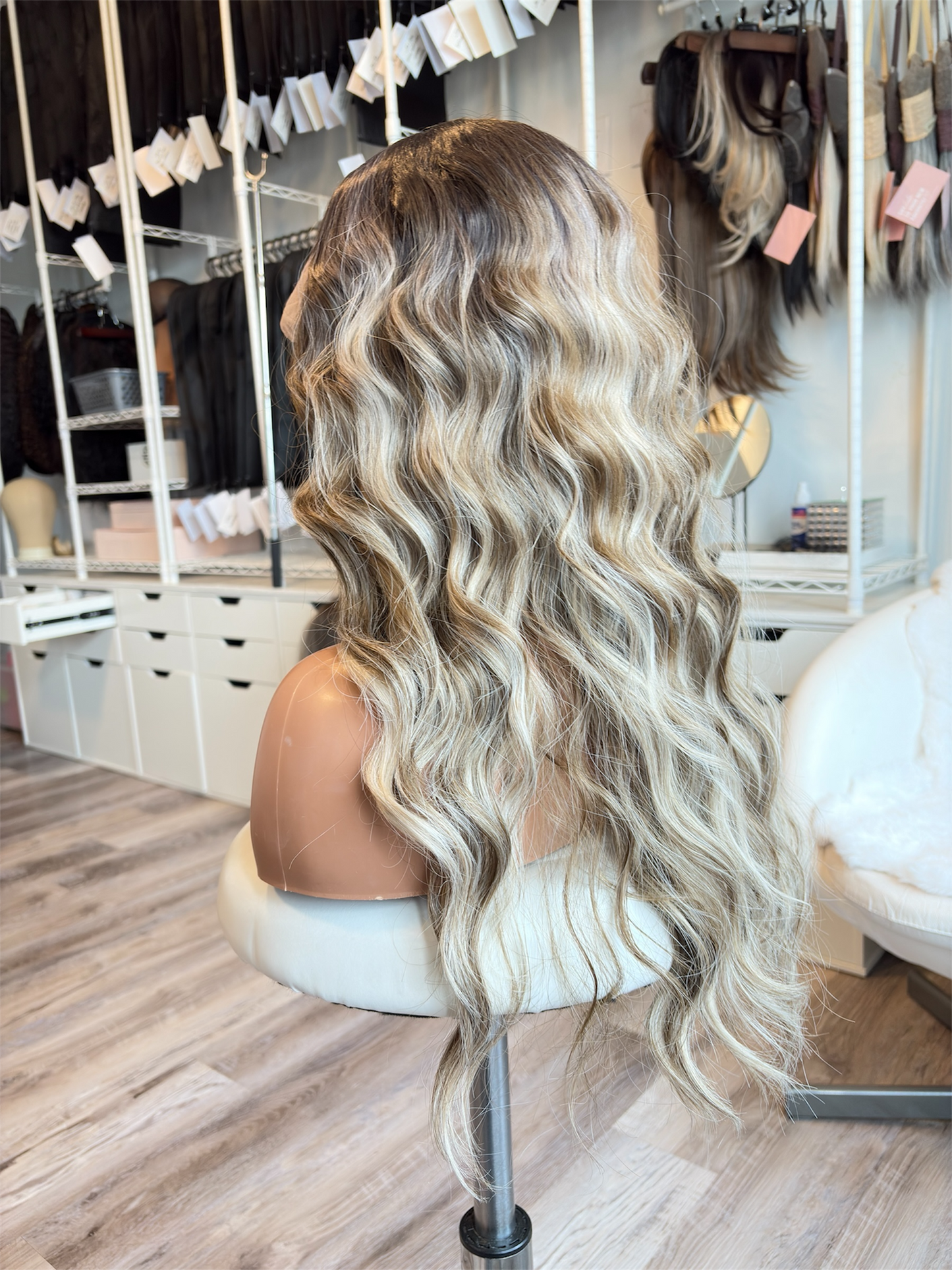 Brianna -13x6 Swiss Lace Front Wig | 24” | Dimensional Blonde Blend