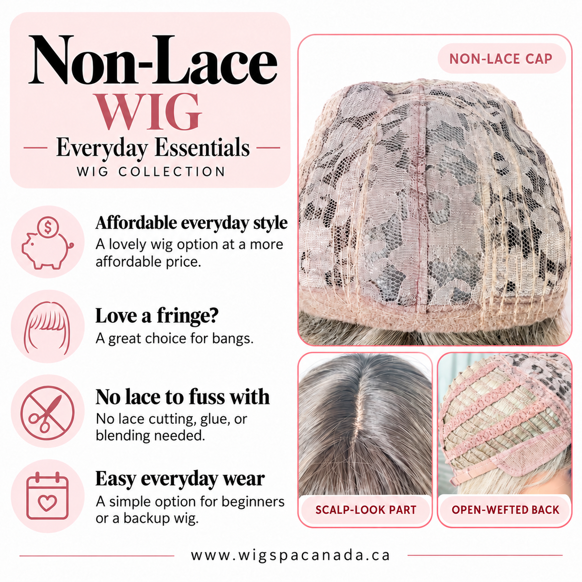 Perruque blonde Elsa avec frange effilée | SWLC6344-4BL24