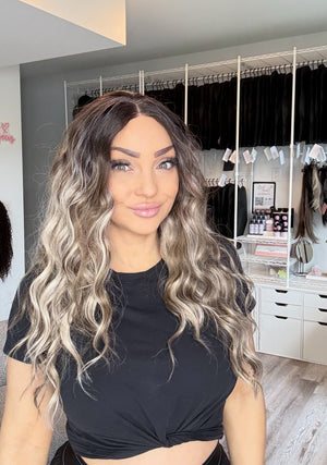 Brianna -13x6 Swiss Lace Front Wig | 24” | Dimensional Blonde Blend