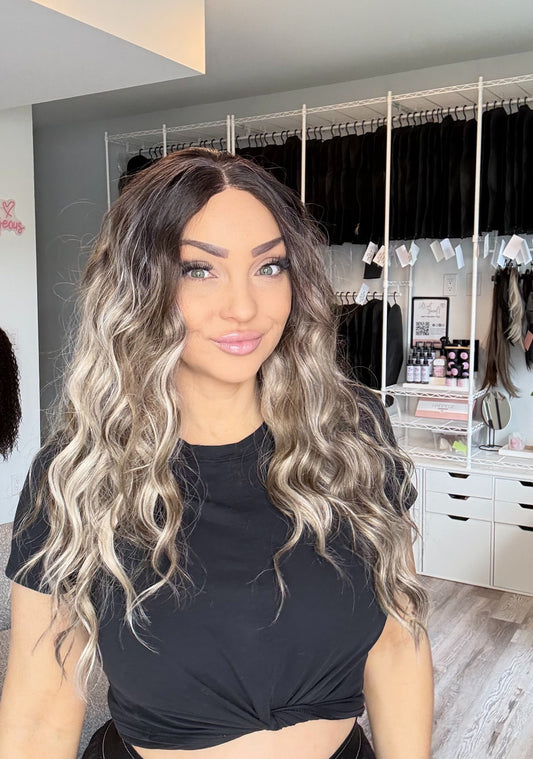 Brianna -13x6 Swiss Lace Front Wig | 24” | Dimensional Blonde Blend