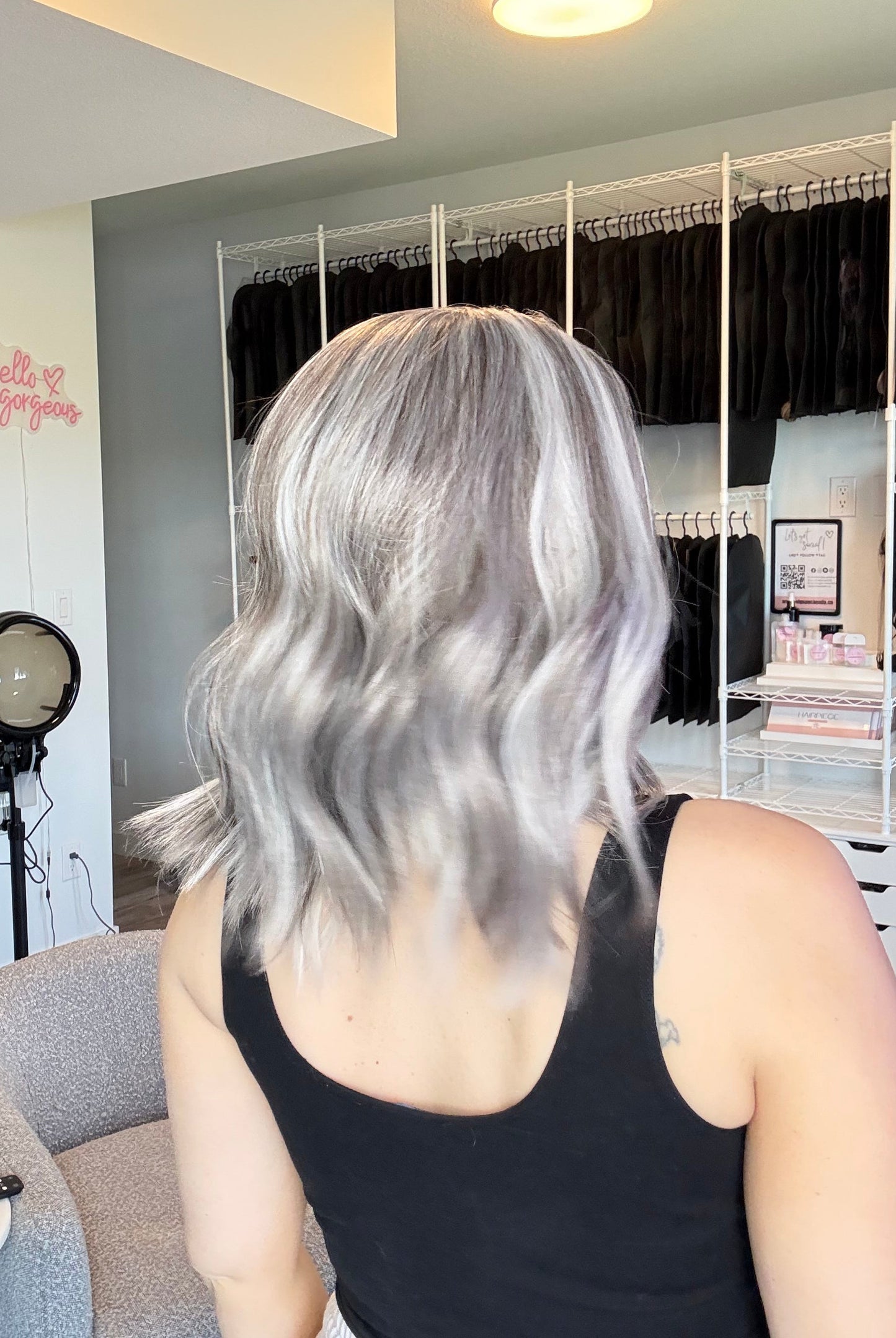 Silver Mist | 13x6 Transparent French Lace Front | 16” | Heat-Safe Futura Fibre