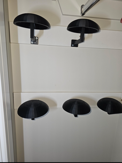 3D Printed Wall-Mounted Wig Stand