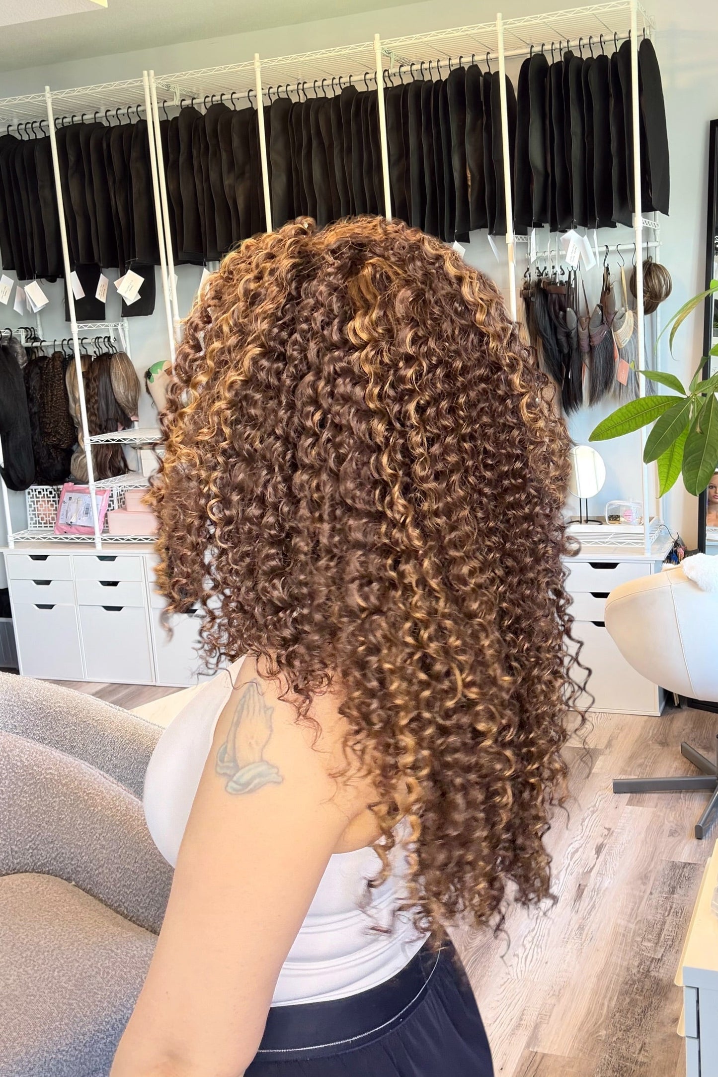 Honey | Curly 13x3.5 Lace Front Wig | 25” | Ready to Ship from Alberta, Canada