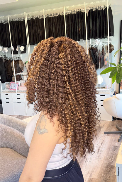 Honey | Curly 13x3.5 Lace Front Wig | 25” | Ready to Ship from Alberta, Canada