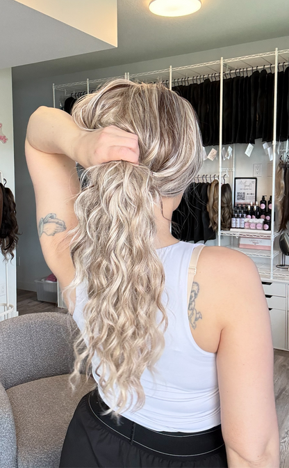 Rosie | Blonde & Brunette Blend | 13x6 Lace Front Wig | Customizable Length