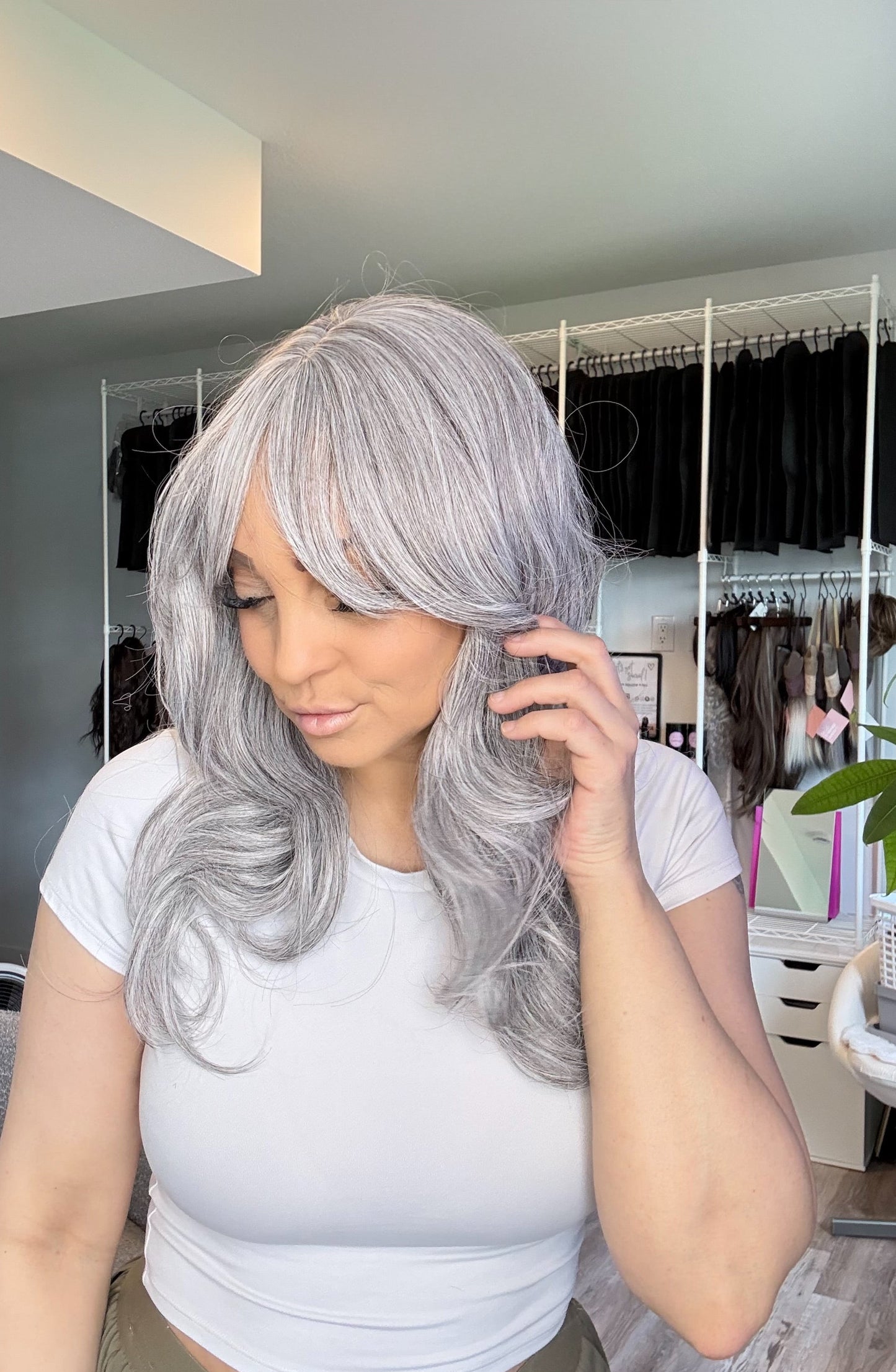 Silver Fox | Non-Lace Wig | Silver Grey | Heat Safe Synthetic