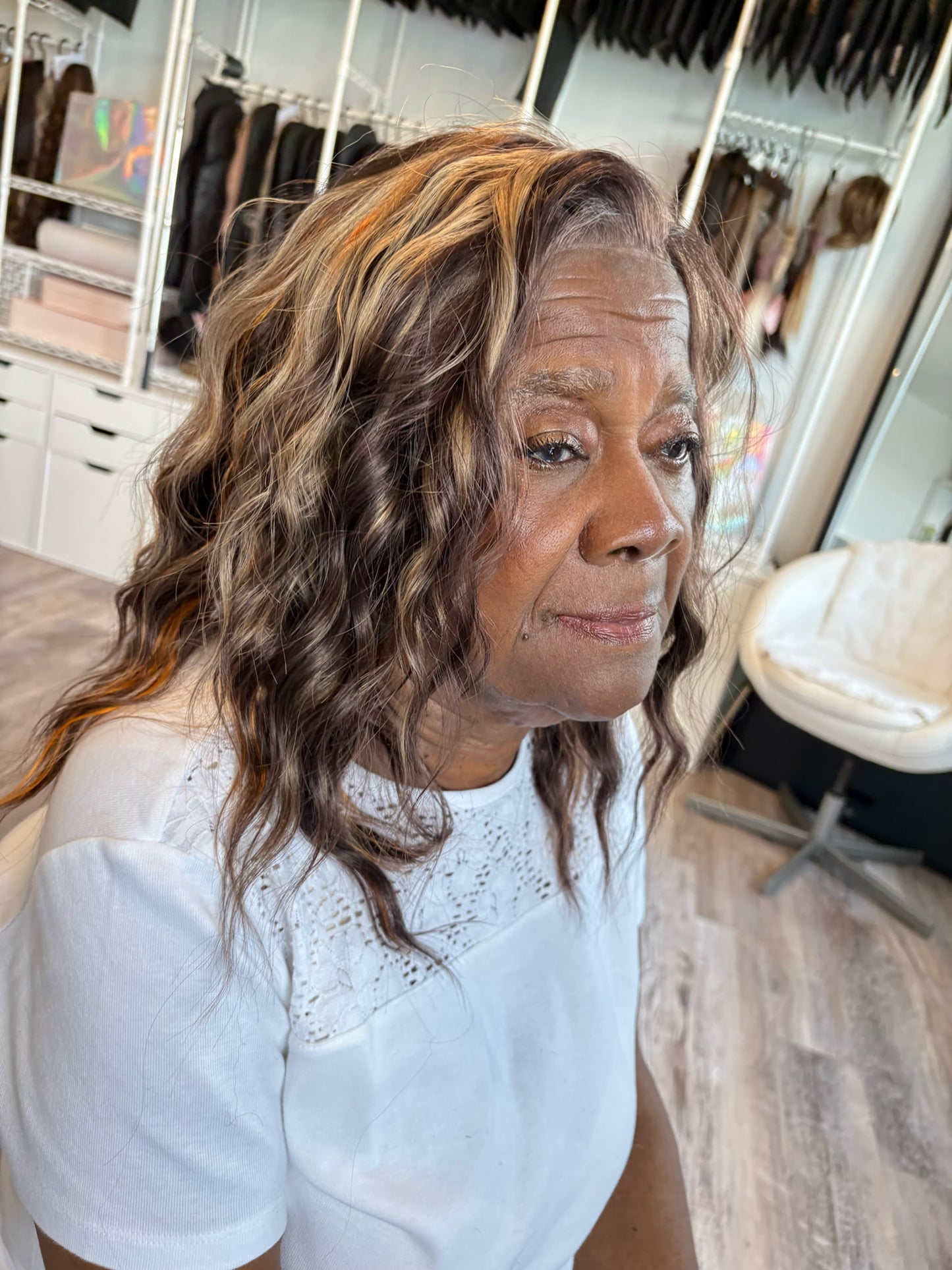 Sable – 13x4 Lace Front Wig | 16–17” | Dimensional Bronde Wave