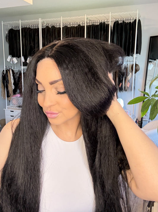 Jade | Kinky Yaki T-Part Wig | 32” | Full Density