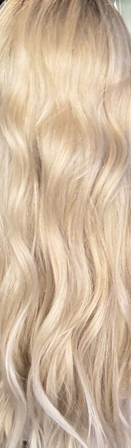 Carmal | 13×6 Transparent French Lace Wig | 32” | Heat Safe Synthetic Fibres
