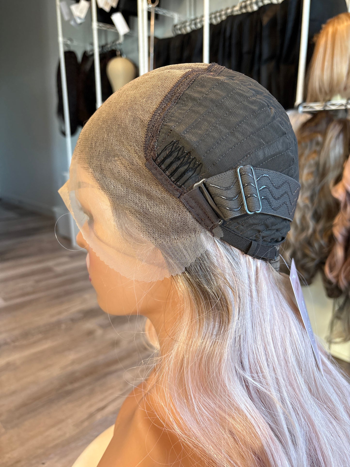 Rosalie -13x6 Swiss Lace Front Wig | 23” | Blush Blonde Melt