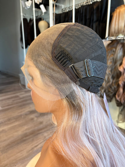 Rosalie -13x6 Swiss Lace Front Wig | 23” | Blush Blonde Melt