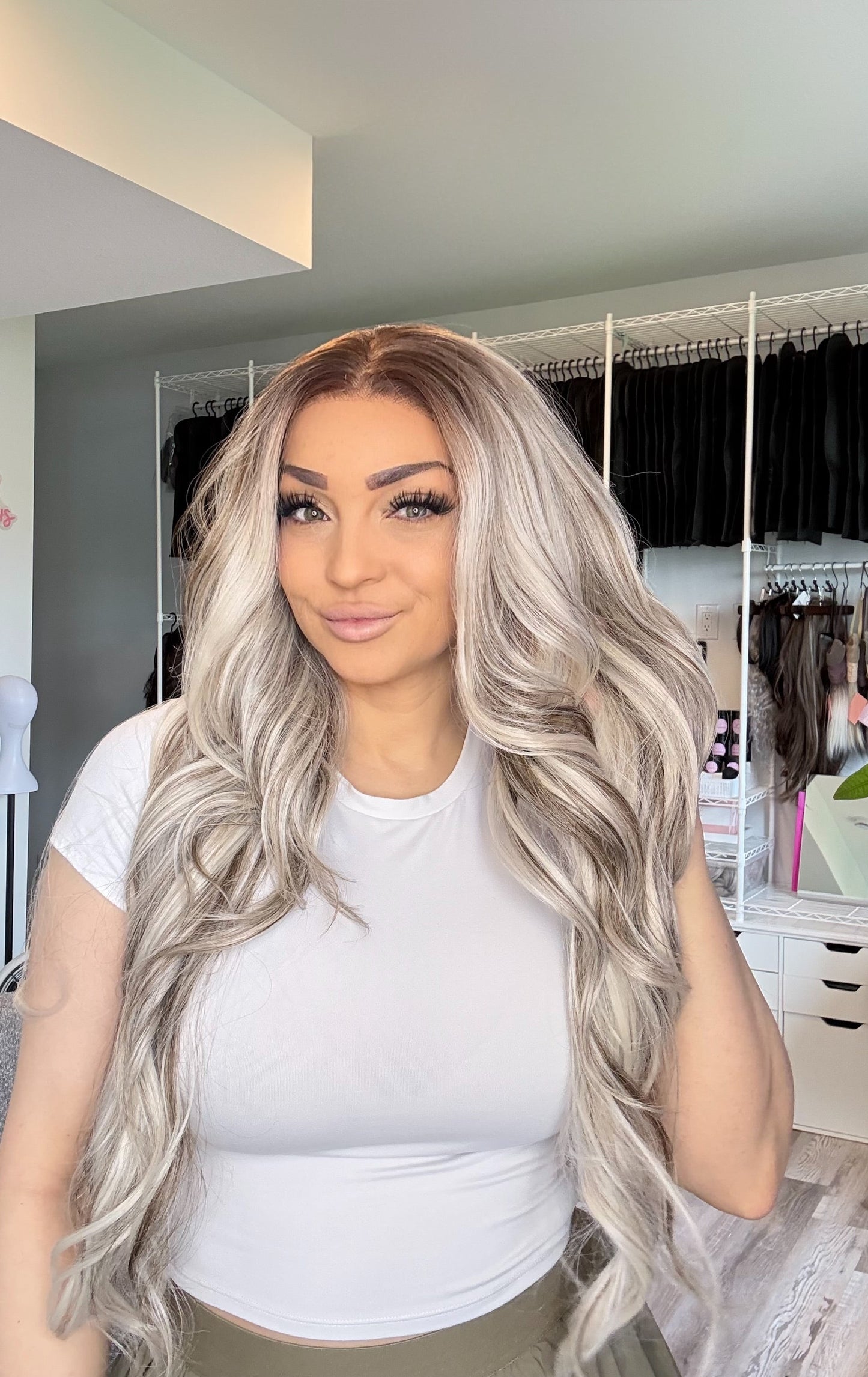 Cinderella Luxe - 13x6 Lace Front Wig | 30” | Light Apricot-Pink Blonde
