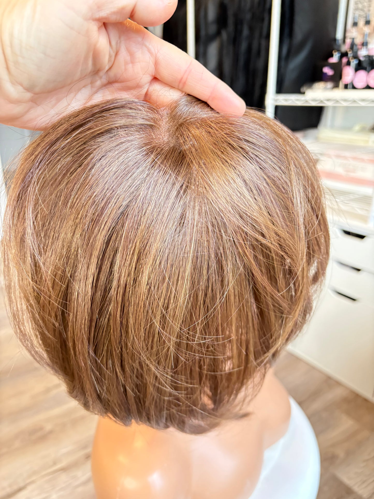 RILEY | 6×6 Monofilament Topper | Heat-Safe | Ready-to-Wear Hair Topper