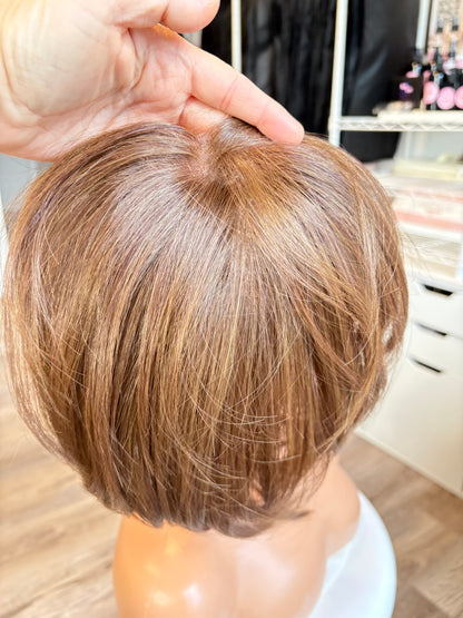 RILEY | 6×6 Monofilament Topper | Heat-Safe | Ready-to-Wear Hair Topper