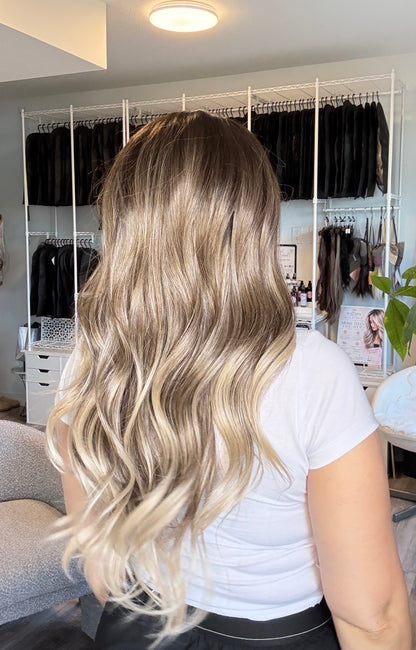 Adelaide- HF-14–01 | Brown Blonde Ombré Lace Front Wig | The Wig Spa Canada