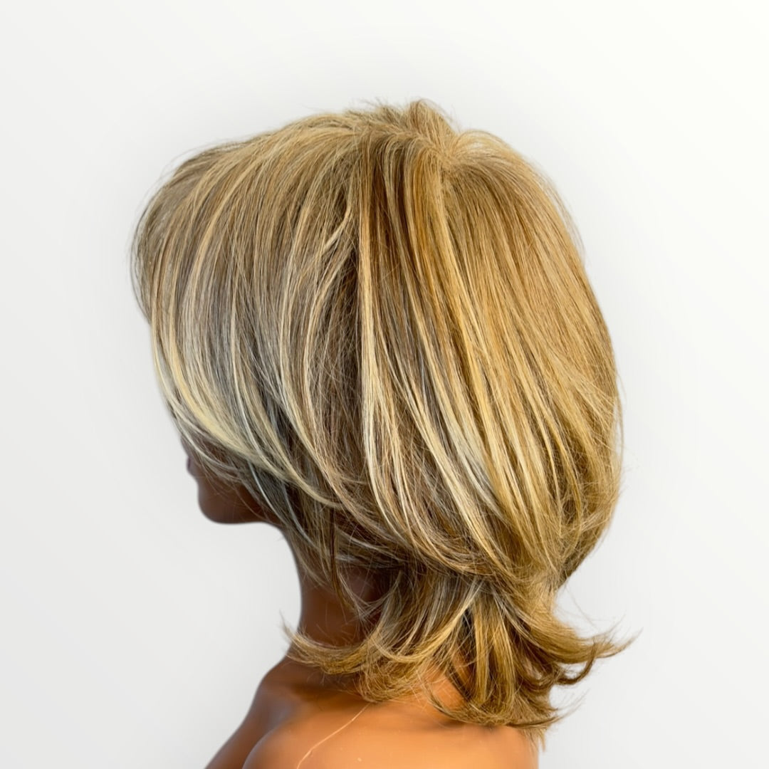 Style 26 – Wig Vault | Embrace by Raquel Welch | Open Wefted | 14” | Dark Blonde with Highlights