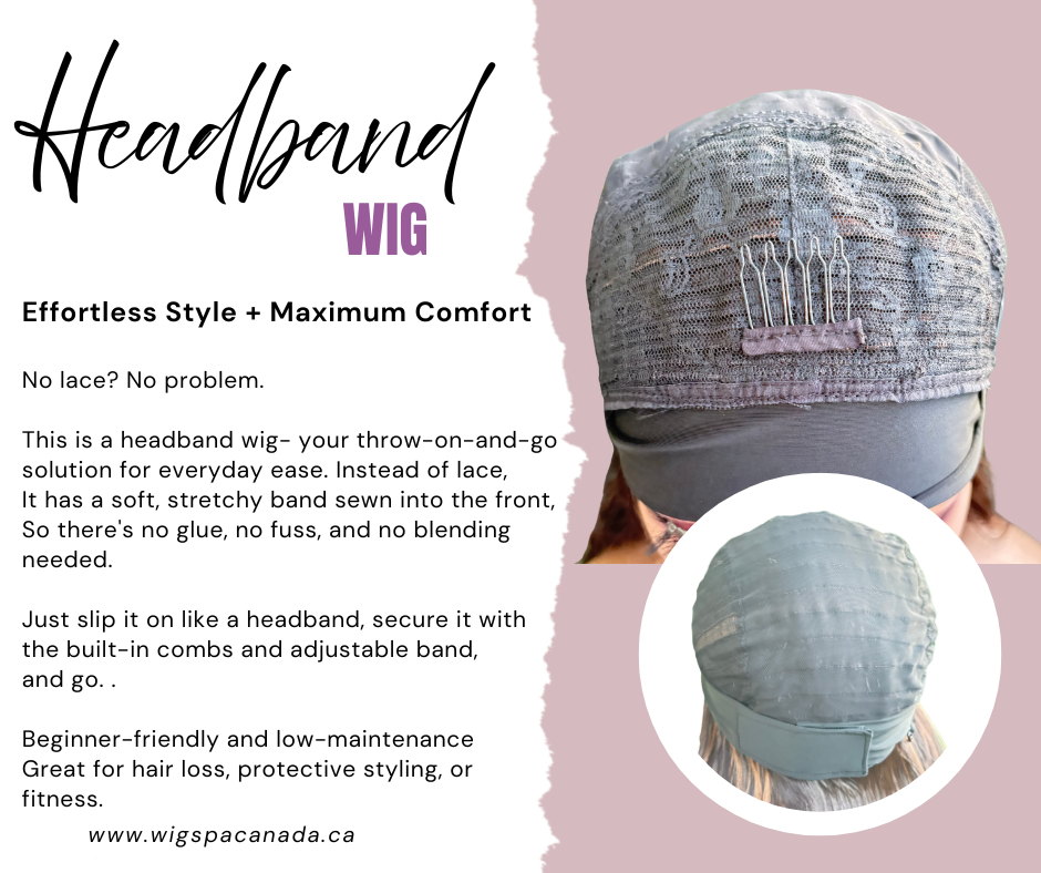 Ebony – Headband Wig | 28” | Soft Black | Now Available in Straight or Wavy image 5