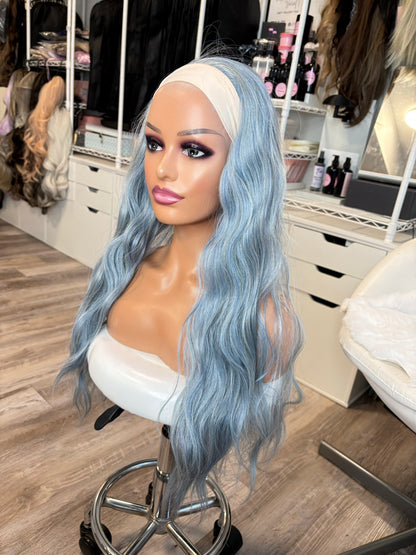 BT-3 | 28” Blue Blonde Headband Wig | ONE OF ONE