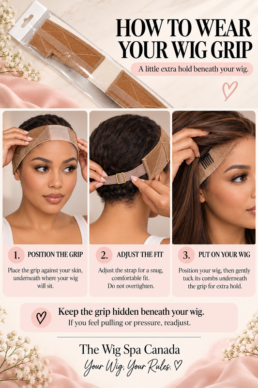 Lace + Silicone Wig Grip Band (Nude)
