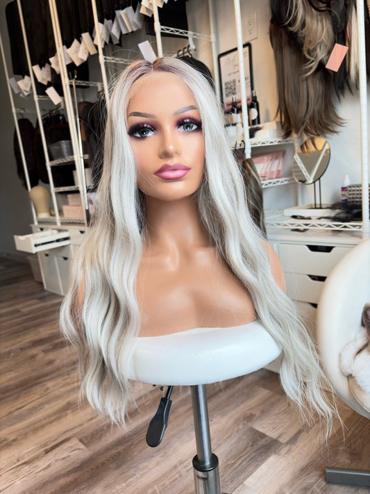 Mellissa - 13x6 Lace Front Wig | 28” | Rooted Cool Blonde Blend