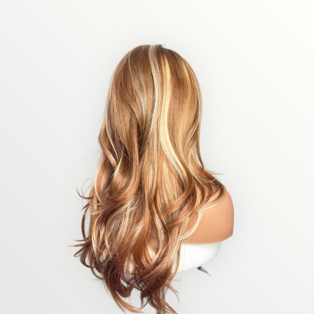 Wig Vault: Style #4 | Tatum Luxe 2.0 | Copper Blend Highlight | 25” | 13x6 Lace Front