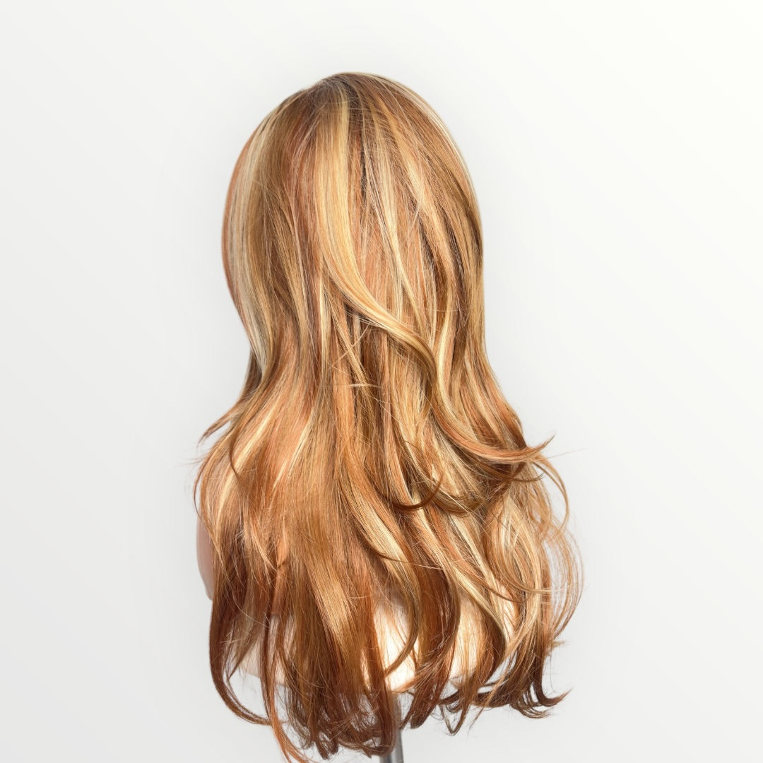 Wig Vault: Style #4 | Tatum Luxe 2.0 | Copper Blend Highlight | 25” | 13x6 Lace Front