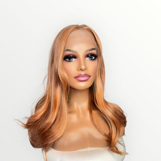 Wig Vault: Style #2 | Tiana | Copper Blonde Blend | 23” | Lace Front