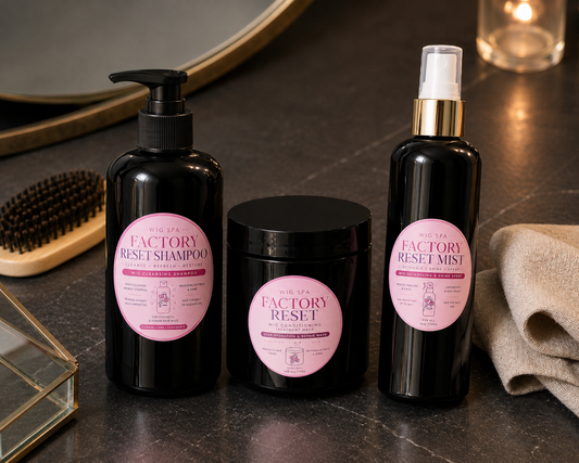 Factory Reset System | 3-Step Wig Care System | Wash + Treatment + Mist