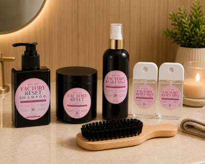 Factory Reset System | 3-Step Wig Care System | Wash + Treatment + Mist
