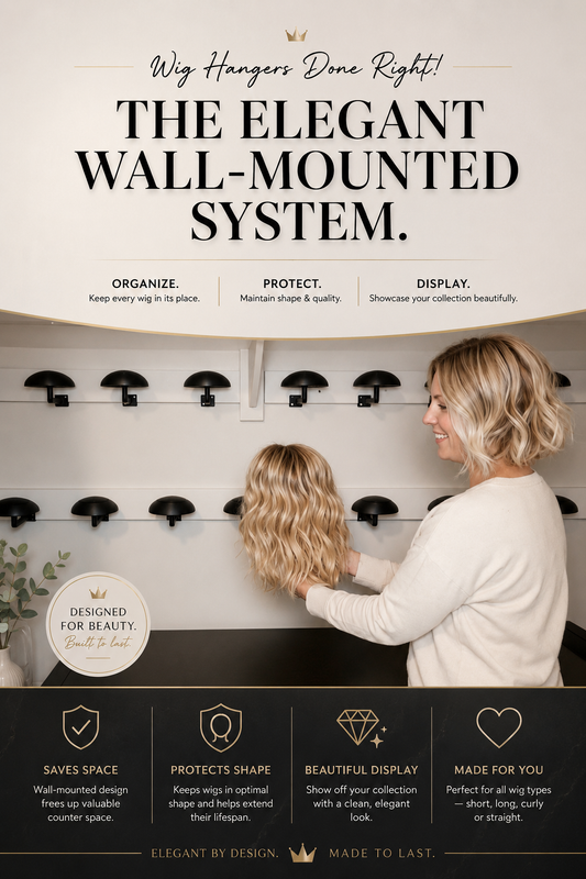 3D Printed Wall-Mounted Wig Stand