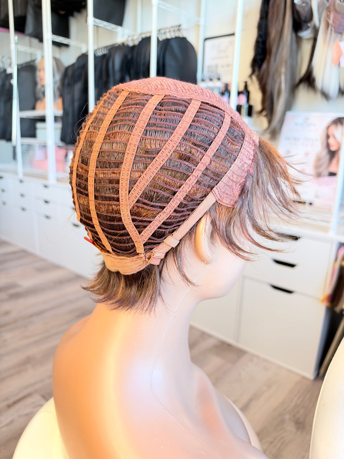 Wig Vault: “DG/ 4” - Short Red-Brown Bob with Lace Front | Pre-Loved | Wigs Canada