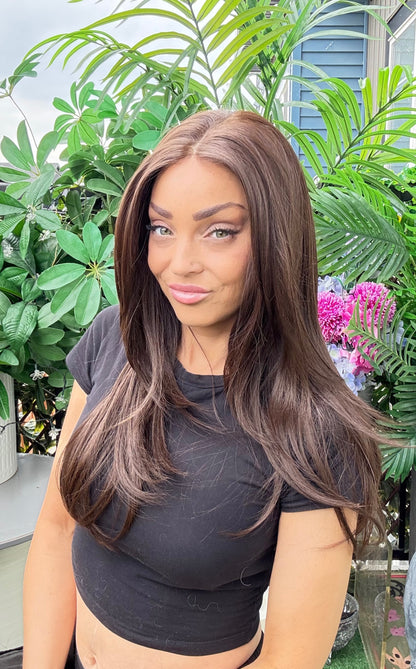 Kyle - 4x4 Monofilament Top Wig | 26” | Warm Brown