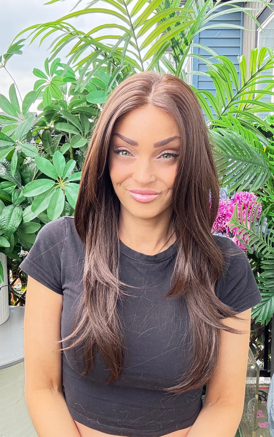 Kyle - 4x4 Monofilament Top Wig | 26” | Warm Brown