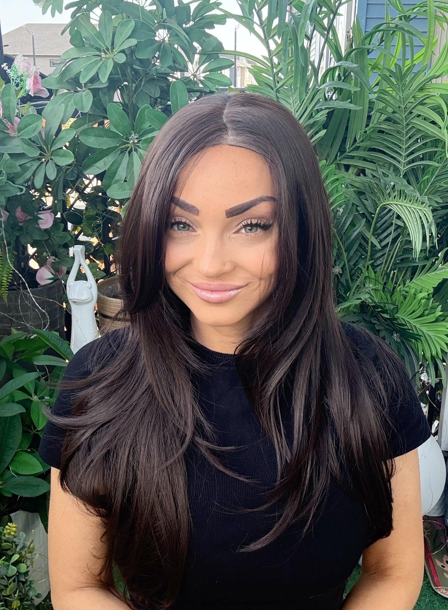 Monica - 13x6 Lace Front Wig | 20” | Dark Chocolate Brown