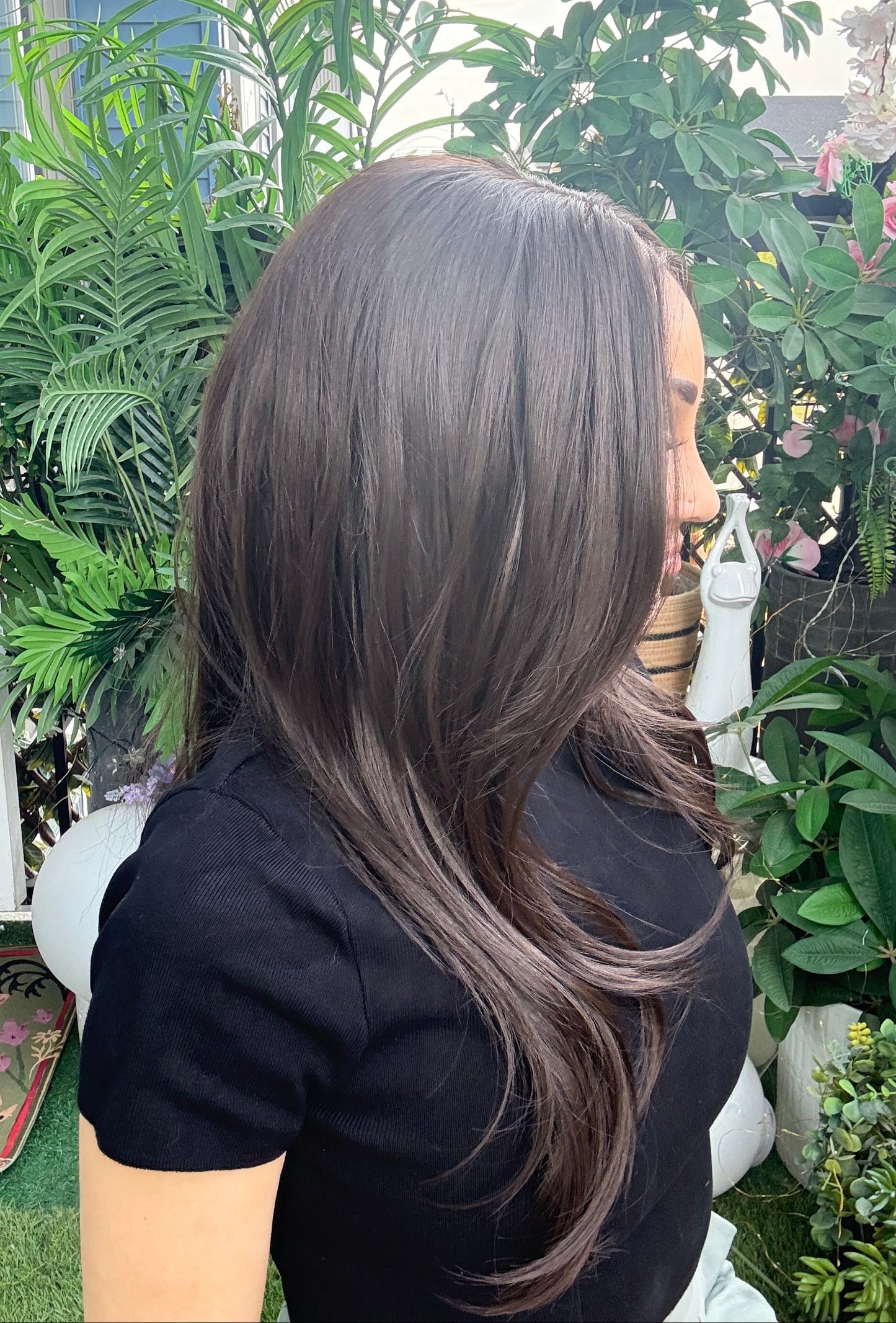 Penelope Brown Lace Front Wig Layer Style