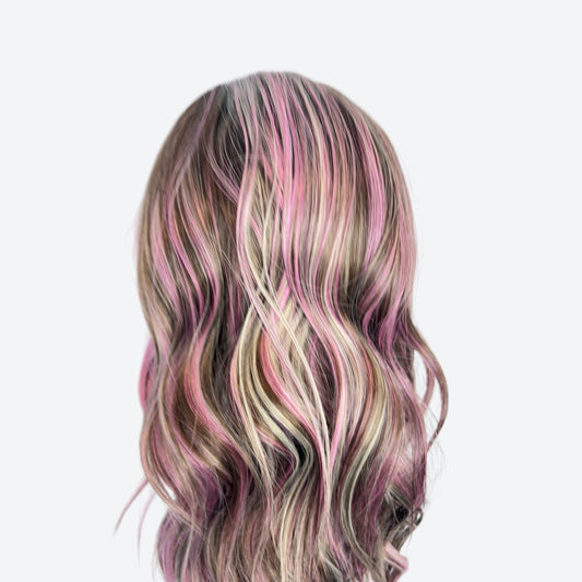 (New Arrival Drop)   Neopolitan Ribbon CK134 – 13x4 Lace Front Wig | 22” | Dimensional Pink Blend