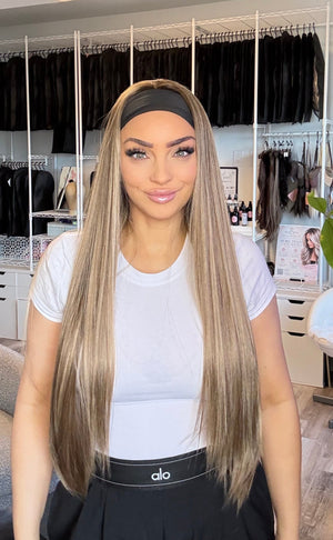 Ren 32” Blonde Brunette Tones Headband Wig | Wigs Canada