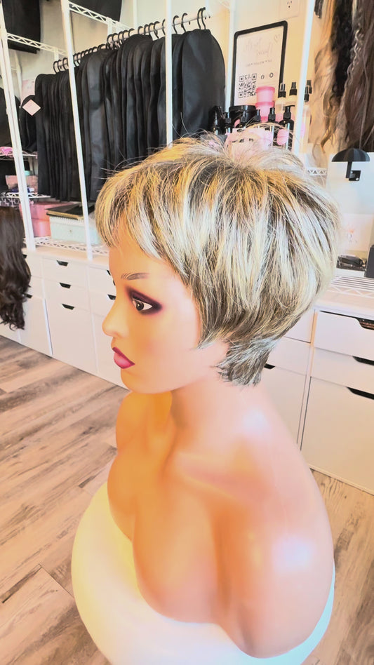 Noriko Collection Highlighted Short Wig | The Wig Vault