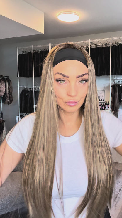 Ren 32” Blonde Brunette Tones Headband Wig | Wigs Canada
