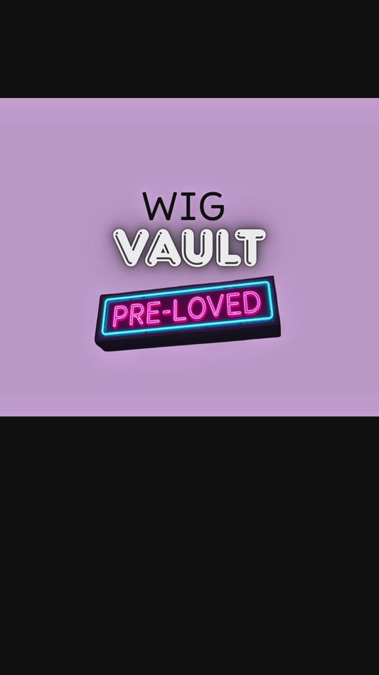 Wig Vault | Style # 18 - Long Blonde-Brown Layers with Blonde Curtain Bangs | T-Part | Wig Vault